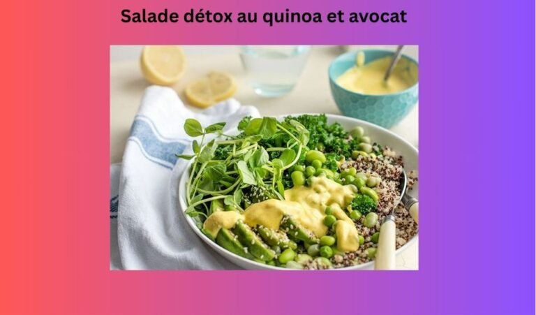 Salade détox au quinoa et avocat