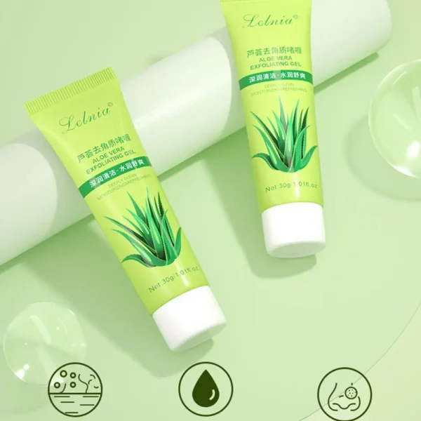 Face Exfoliating Gel Aloe Vera Remove Blackhead Moisturizing Shrink Pores Skin Care 30g-100g
