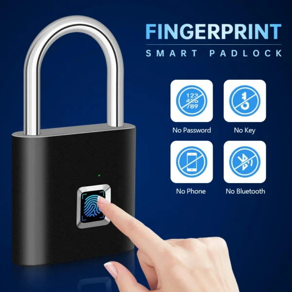 kf-S730eb25055c547b58636bd94a4adfd79t Keyless USB Charging Fingerprint Lock Smart Padlock Waterproof Door Lock 0.2sec