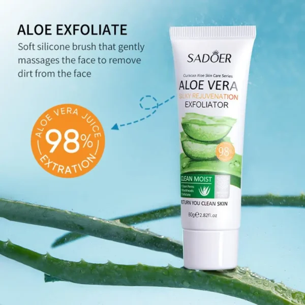 Face Exfoliating Gel Aloe Vera Remove Blackhead Moisturizing Shrink Pores Skin Care 30g-100g