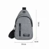 2025 new multifunctional chest bag men's fashion trend oxford cloth shoulder bag korean style casual waterproof messenger bag