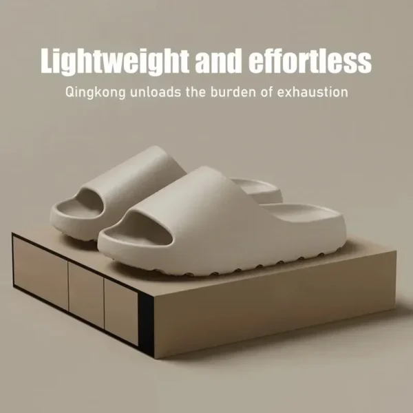 unisex house shoes non slip thick soft platform slide sandals for women men indoor outdoor shower bathroom slipper for adult