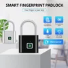 kf-Sdd1b92234b8348169fc64aaf873784aat Keyless USB Charging Fingerprint Lock Smart Padlock Waterproof Door Lock 0.2sec