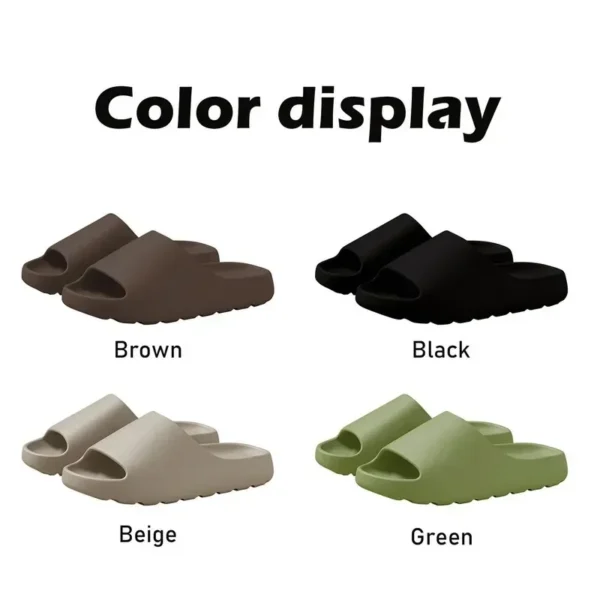 unisex house shoes non slip thick soft platform slide sandals for women men indoor outdoor shower bathroom slipper for adult