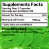 moringa energy & metabolism natural anti inflammatory helps detox, fat burn 120 capsules