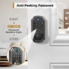 arpha d280 keyless entry door lock 5 in 1 smart fingerprint deadbolt with keypad electronic deadbolt auto lock one touch lock