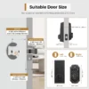 arpha d280 keyless entry door lock 5 in 1 smart fingerprint deadbolt with keypad electronic deadbolt auto lock one touch lock