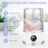portable mini washing machine rechargeable cleans underwear baby clothe small laundry for apartment dorm hotel rv travel camping
