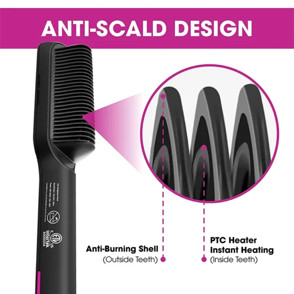 professional hair comb brush beard straightener hair straightener with anti scald feature beard straightener comb professional hair comb brush beard straightener hair straightener with anti scald feature beard straightener comb
