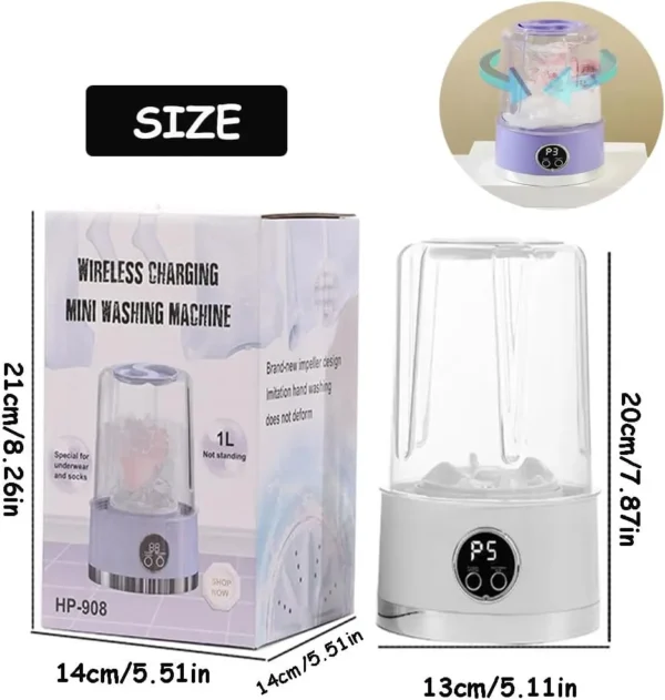 portable mini washing machine rechargeable cleans underwear baby clothe small laundry for apartment dorm hotel rv travel camping