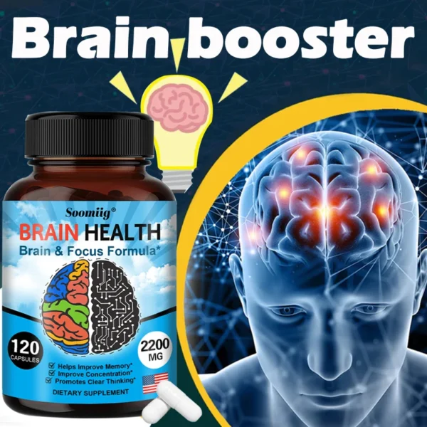 2200 mg brain booster with vitamin b6, b12 supplement to support memory. 2200 mg brain booster with vitamin b6, b12 supplement to support memory.