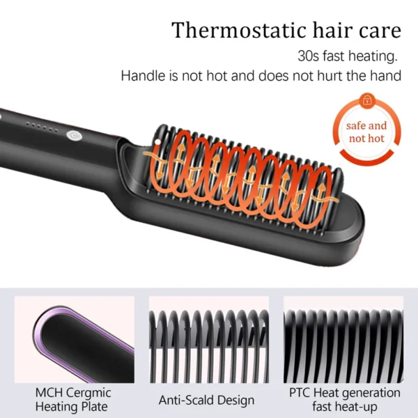 professional hair comb brush beard straightener hair straightener with anti scald feature beard straightener comb professional hair comb brush beard straightener hair straightener with anti scald feature beard straightener comb