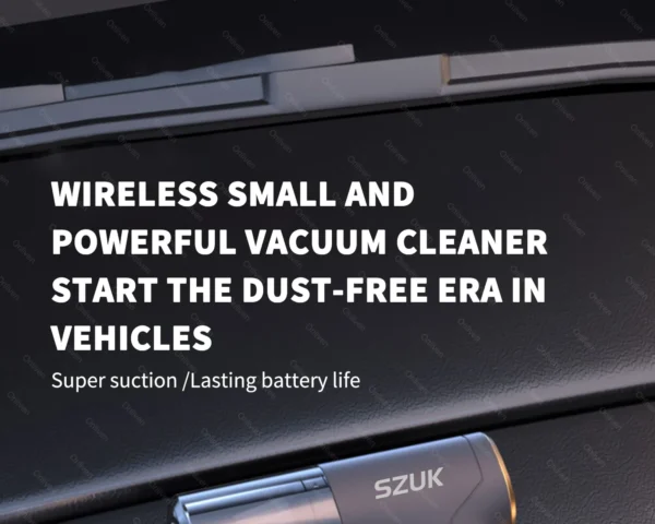 szuk 98000pa car vacuum cleaner mini powerful cleaning machine strong suction handheld for car wireless portable home appliance